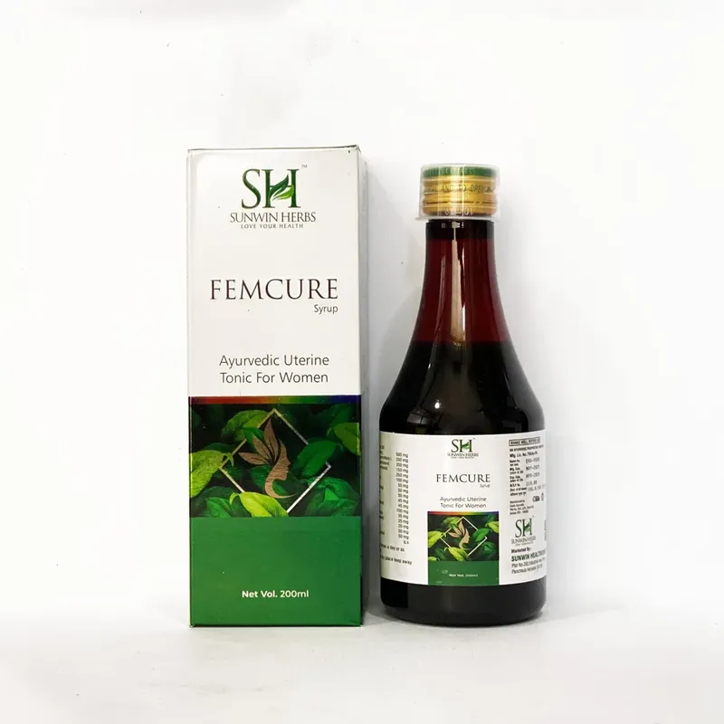 FEMCURE Syrup (Ayurvedic Uterine Tonic), 450 ml bottle