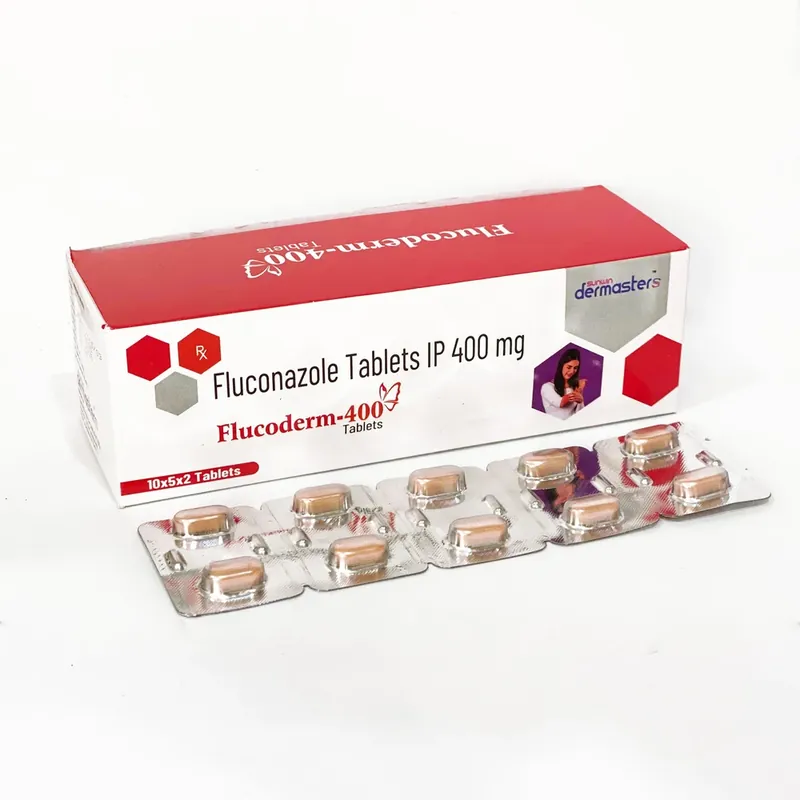 FLUCODERM 400 Tablet (Fluconazole 400 mg), 10 x 5 x 2 tablets (Blister)