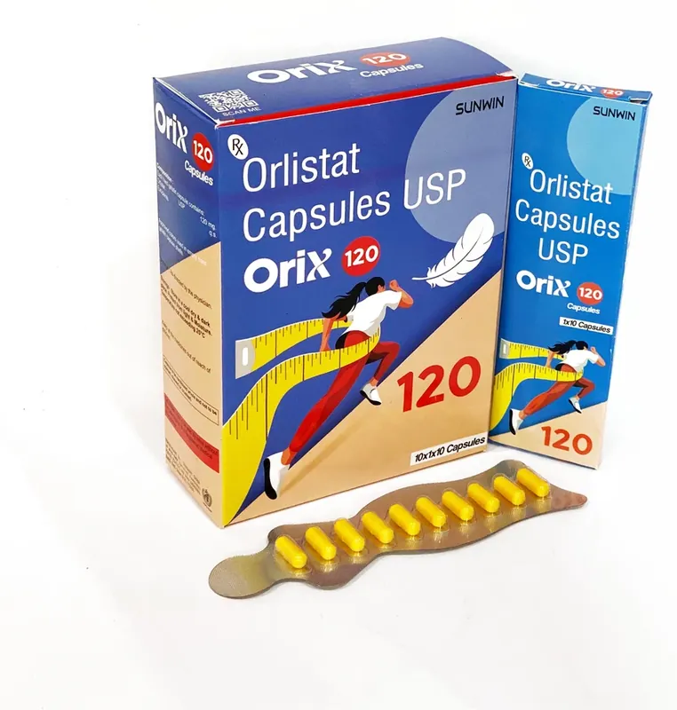 ORIX 120 Capsule (Orlistat 120 mg), 10 x 1 x 10 capsules (Alu-Alu)